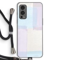 Square pastel: OnePlus Nord 2 5G Transparant Hoesje met koord