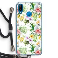 Gele kuif: Huawei P20 Lite Transparant Hoesje met koord