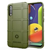 Volledige dekking schokbestendig TPU Case voor Galaxy A50s (Army Green)