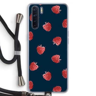 Framboosjes: Oppo A91 Transparant Hoesje met koord