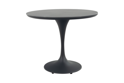 Toscara ronde bistrotafel Ø90 cm. - Antraciet/Keramiek