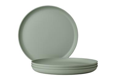 Set van 4 Mepal platte borden silueta 260 mm nordic sage