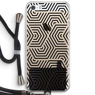 Magic pattern: iPhone 5 / 5S / SE Transparant Hoesje met koord