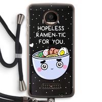 I'm A Hopeless Ramen-Tic For You: Motorola Moto Z Force Transparant Hoesje met koord