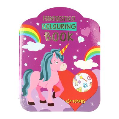 Wins Holland Fantastico kleur- en stickerboek - eenhoorn