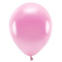 100x Milieuvriendelijke ballonnen lichtroze 26 cm voor lucht of helium - Ballonnen - thumbnail