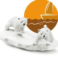 Set van Wilde Dieren Schleich Polar Bear Slide + 3 jaar - thumbnail