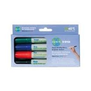 Bi-Office Earth-It whiteboardmarkers, set van 4 stuks in geassorteerde kleuren