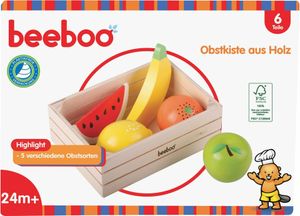 Beeboo Kitchen fruit in houten kist, 6-delig