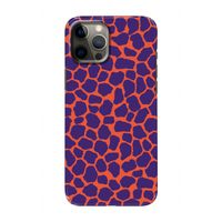 Purple Giraffe: Volledig geprint iPhone 12 Pro Hoesje