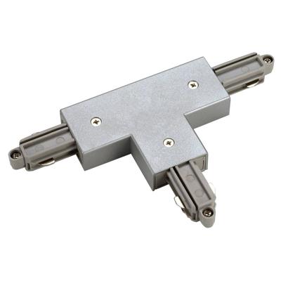 SLV 1-faseT-Connector 2 aarde rechts grijs - 143082