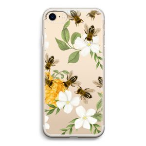 No flowers without bees: iPhone 7 Transparant Hoesje