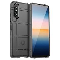 Sony Xperia 10 IV Rugged Shield TPU Hoesje - Zwart