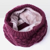 Winter plus Velvet Thicken warme Pullover gebreide sjaal grootte: 47 x 22cm (wijn rood) Winter plus Velvet Thicken warme Pullover gebreide sjaal grootte: 47 x 22cm (wijn rood)