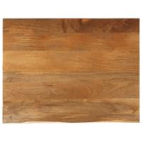 Tafelblad met natuurlijke rand 90x80x3,8 cm massief mangohout