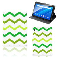 Lenovo Tab E10 Tablet Hoes Zigzag Groen Lenovo Tab E10 Tablet Hoes Zigzag Groen
