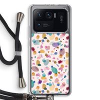 Terrazzo Memphis Pink: Xiaomi Mi 11 Ultra Transparant Hoesje met koord
