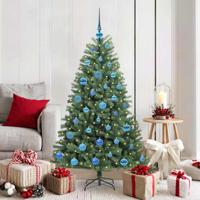 VidaXL Kunstmatige inklapbare kerstboom groen 150 cm pvc en metaal