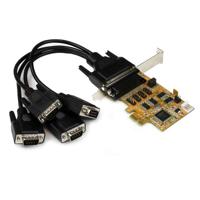 StarTech.com 4-poorts PCI Express (PCIe) RS232 seriële kaart met voedingsuitgang en ESD-beveiliging - thumbnail