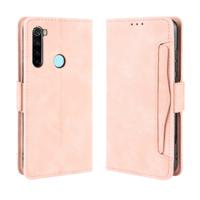 Voor Xiaomi Redmi Note 8 portemonnee stijl huid voelen kalf patroon lederen draagtas met aparte kaartsleuf (roze)