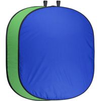 Walimex Pro Vouwbare achtergrond (l x b) 1500 mm x 2100 mm Blauw, Groen - thumbnail