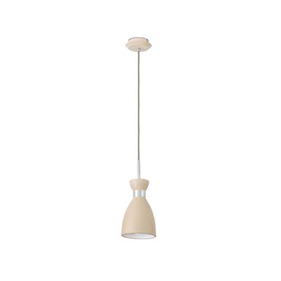 Hanglamp beige retro design retro jaren 60 fitting E14 Spaans design Faro 20016