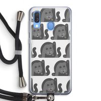 Cats: Samsung Galaxy A40 Transparant Hoesje met koord