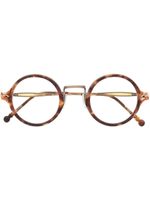 Matsuda lunettes de vue à monture ronde - Marron