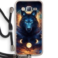 Wolf Dreamcatcher: Samsung Galaxy J3 (2016) Transparant Hoesje met koord