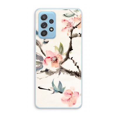 Japanse bloemen: Samsung Galaxy A73 Transparant Hoesje