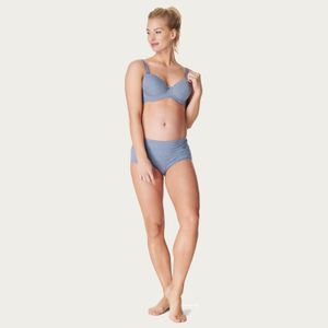 Zwangerschapsslip Cotton Blue Melange