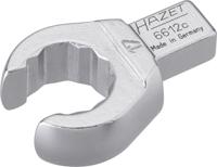 HAZET Insteek-ringsleutel · open 6612C-17 · 9 x 12 mm insteekvierkant massief · Buitentwaalfkant profiel · SW 17 mm