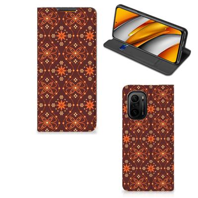 Xiaomi Mi 11i | Poco F3 | Hoesje met Magneet | Batik Brown
