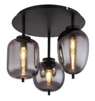 Globo PlafondlampBlacky 3-lichts zwart - 15345-3D