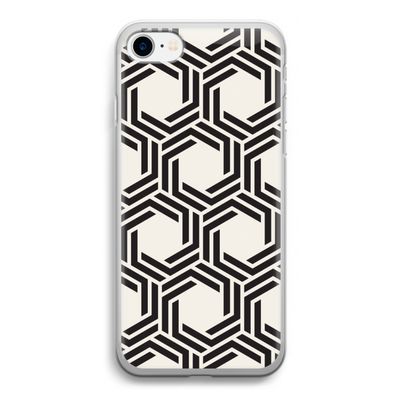 Geometrisch patroon: iPhone SE 2020 Transparant Hoesje