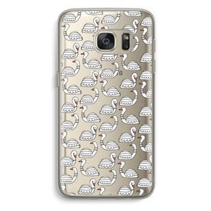 Zwanen: Samsung Galaxy S7 Transparant Hoesje