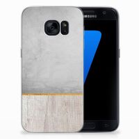 Samsung Galaxy S7 Bumper Hoesje Wood Concrete