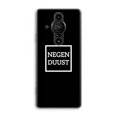 Negenduust black: Sony Xperia Pro-I Transparant Hoesje