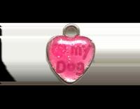 Bedel Hart Love My Dog en Pootafdruk Roze
