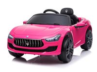 Maserati Ghibli, 12v elektrische kinderauto, rubberen banden, leder zitje. - thumbnail