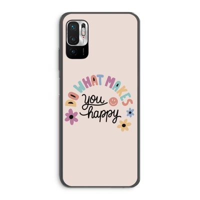 Happy days: Xiaomi Redmi Note 10 5G Transparant Hoesje