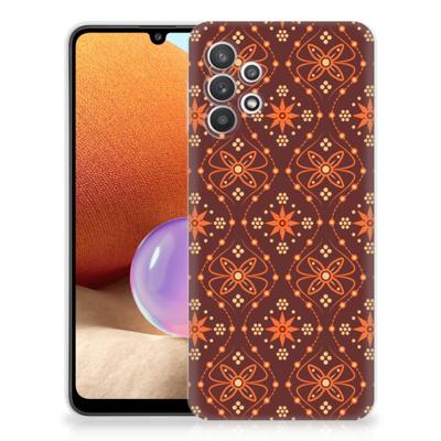 Samsung Galaxy A32 4G | A32 5G Enterprise Editie | TPU bumper | Batik Brown