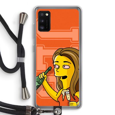 Jamie Lee Simpson: Samsung Galaxy A41 Transparant Hoesje met koord