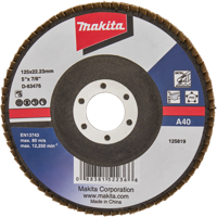 Makita Accessoires lamellenschuurschijf 125mm a40 - d-63476 - d-63476