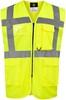 Korntex KX810 CO² Neutral Multifunctional Executive Safety Vest Hamburg - Signal Yellow - 3XL