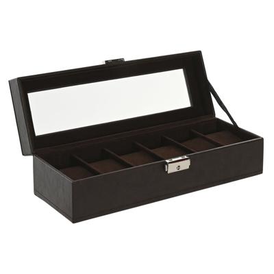 Juwelenkistje Home ESPRIT Beige Donkerbruin Polyurethaan Kristal Hout MDF 30 x 10 x 8 cm