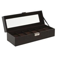 Juwelenkistje Home ESPRIT Beige Donkerbruin Polyurethaan Kristal Hout MDF 30 x 10 x 8 cm