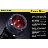 NiteCore NITNFR40 Kleurfilter MH25, EA4, P25, P16, P15, SRT7, CR6, CG6, CB6, CI6, CU6 en zaklampen met een Ø 39 - 42 mm Rood - thumbnail