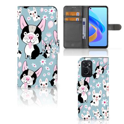 OPPO A76 | A96 | Telefoonhoesje | Met pasjeshouder | Hondjes