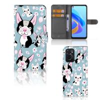 OPPO A76 | A96 | Telefoonhoesje | Met pasjeshouder | Hondjes